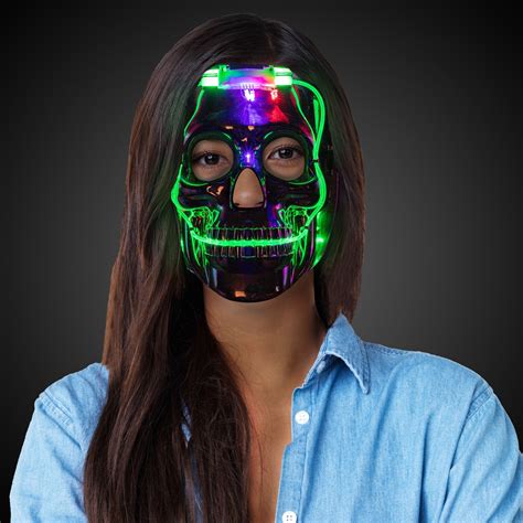 light up halloween mask|More.